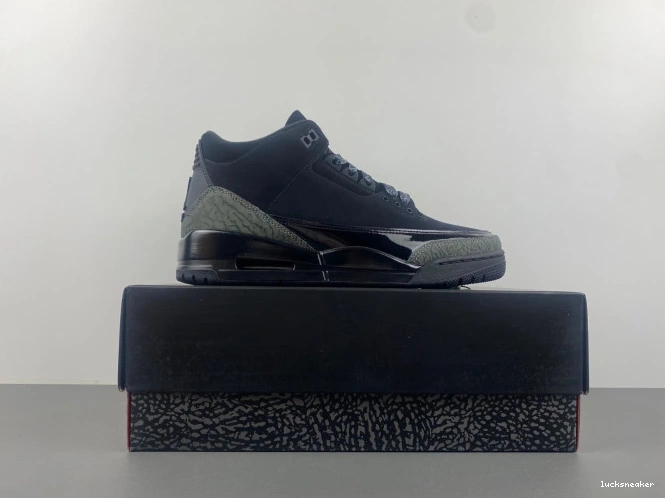 Rep LUCY 3 Black Retro CK9246-168 Cat Air Jordan 0714